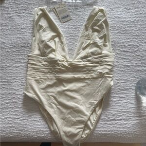 Monday Swimwear Ivory One Piece Swimsuit